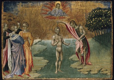 De doop van Christus, 15e eeuw door Giovanni di Paolo